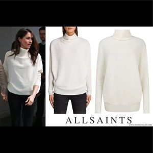 All Saints Cream Ridley Jumper Sweater SZ L
